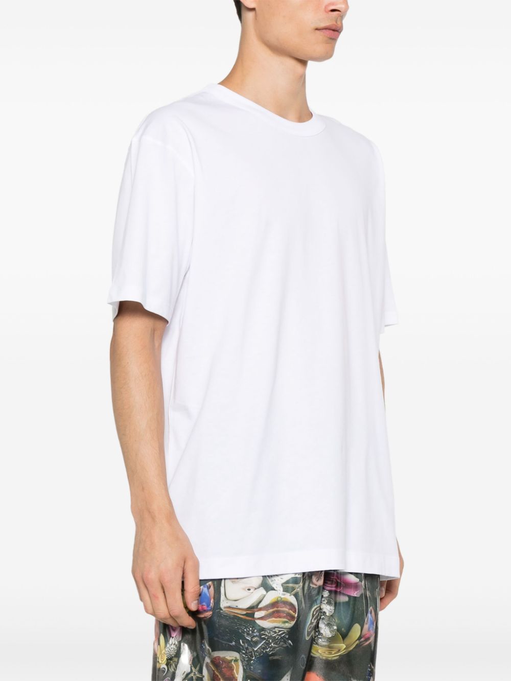 Dries Van Noten Heer プリントTシャツ ホワイト コットン100% heer t-shirt man white in cotton - DRIES VAN NOTEN - d — 2